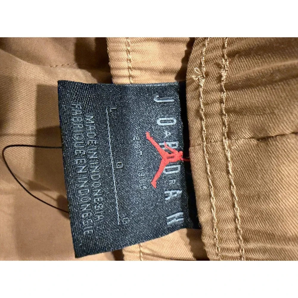Jordan Essentials Woven Pants Mens Brown Large Jogger Cargo FN4539-231